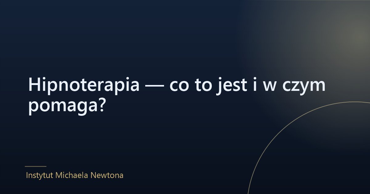 Hipnoterapia — spokojny gabinet i sesja pracy w stanie relaksu