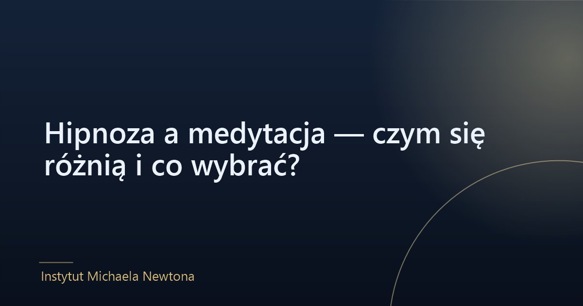 Hipnoza a medytacja — dwie sylwetki w wyciszeniu połączone wstęgą światła