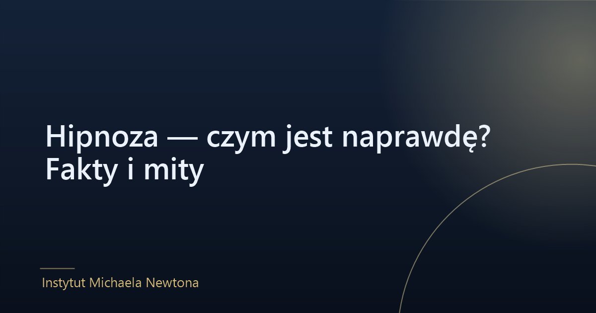 Hipnoza — spokojna ilustracja stanu głębokiego skupienia i relaksu